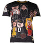 Dolce & Gabbana Black Pig Family Cotton Crew Neck T-shirt