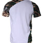 Dolce & Gabbana White Camouflage Stars Crew Neck T-shirt