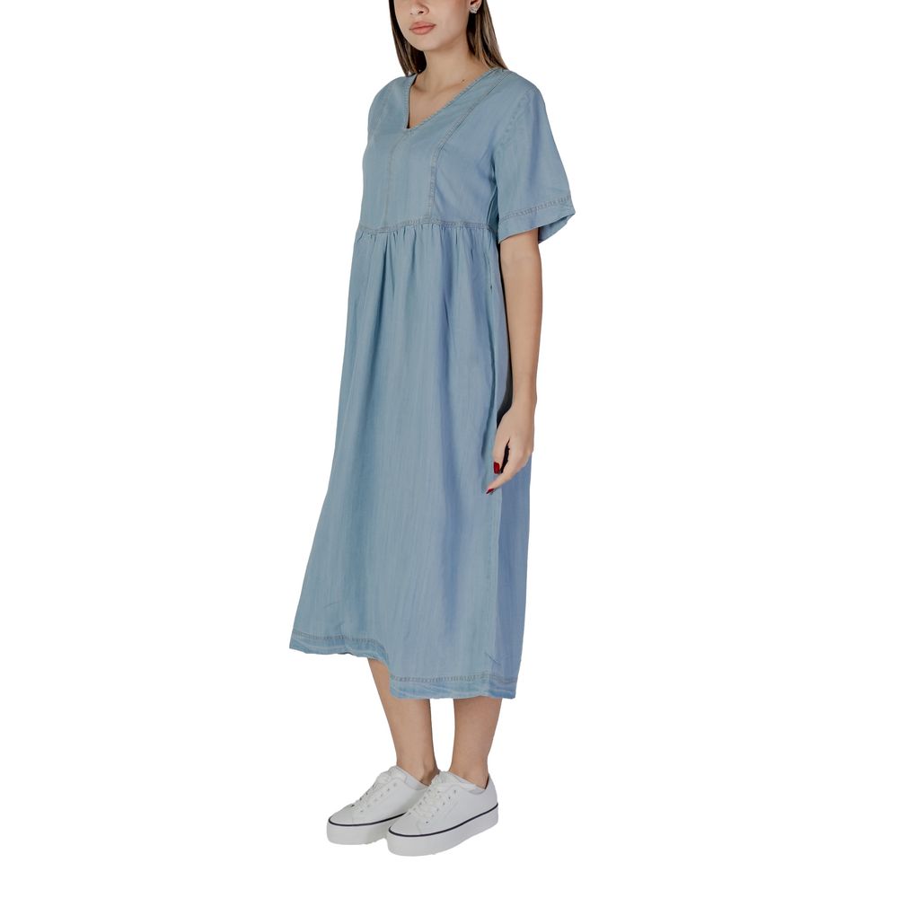 B.Young Light Blue Cotton Dress