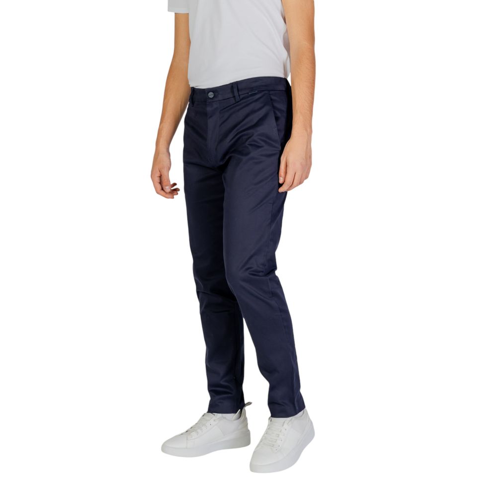 Calvin Klein Jeans Blue Cotton Rigenerato Jeans & Pant