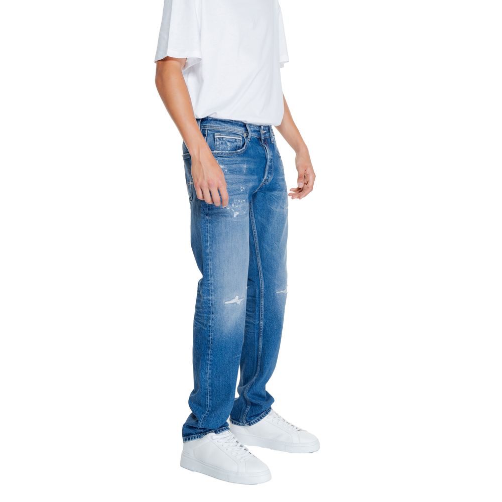 Replay Blue Cotton Jeans & Pant