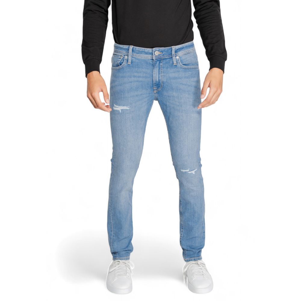 Jack Jones Light Blue Cotton Jeans & Pant