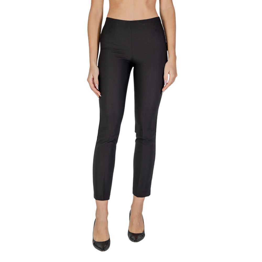 Sandro Ferrone Black Polyester Jeans & Pant