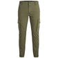 Jack Jones Green Cotton Jeans & Pant