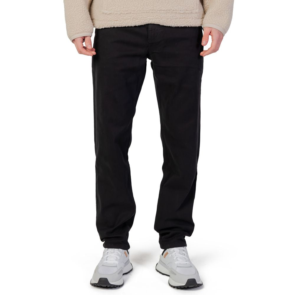 Hugo Boss Black Cotton Jeans & Pant