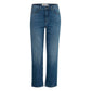 ICHI Blue Cotton Jeans & Pant