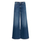 ICHI Blue Cotton Jeans & Pant