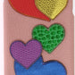 Dolce & Gabbana Chic Pink Leather Heart-Embellished Phone Cover