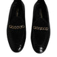 Dolce & Gabbana Black Exotic Leather Loafers Men Dress Shoes