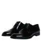 Dolce & Gabbana Black Patent Leather Derby Formal Dress Shoes