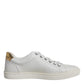 Dolce & Gabbana White London Heart Low Top Sneakers Shoes