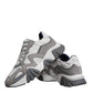 Versace Grey Leather Neoprene Chunky Low Top Squalo Sneakers Shoes