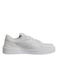 Dolce & Gabbana White Miami Leather Low Top Sneakers Shoes