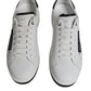 Dolce & Gabbana White Leather Low Top Men Sneakers Shoes