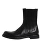 Dolce & Gabbana Black Horse Leather Mid Calf Boots Shoes