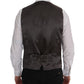 Dolce & Gabbana Elegant Striped Gray Waistcoat Vest