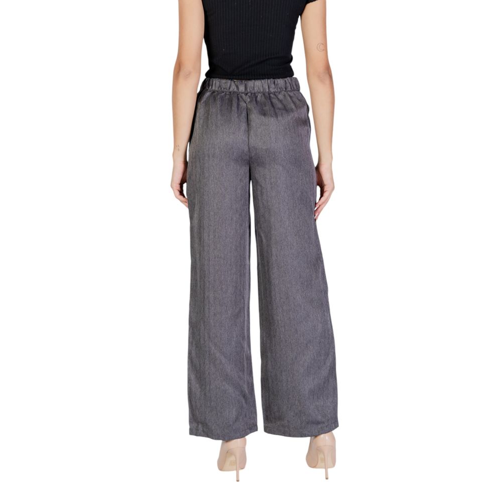 Jacqueline De Yong Gray Polyester Jeans & Pant