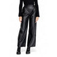 Jacqueline De Yong Black Polyester Jeans & Pant