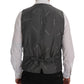 Dolce & Gabbana Elegant Striped Gray Waistcoat Vest