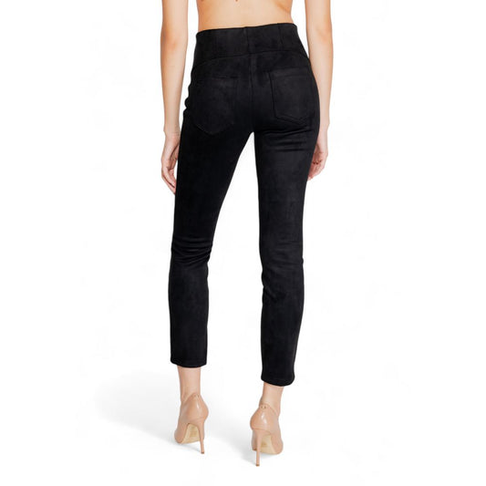 Street One Black Polyester Jeans & Pant