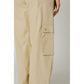 Only Beige Cotton Jeans & Pant