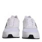 Dolce & Gabbana White Logo Leather Casual Men Sneakers Shoes