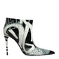 Dolce & Gabbana Multicolor Graffiti Ankle Boots Heels Shoes