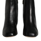 Dolce & Gabbana Black Jackie Leather Mid Calf Boots Shoes