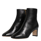 Dolce & Gabbana Black Jackie Leather Mid Calf Boots Shoes