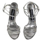 Dolce & Gabbana Silver Keira Ankle Strap Sandals Shoes