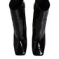 Dolce & Gabbana Black Jackie Leather Mid Calf Boots Shoes