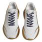 Dolce & Gabbana White Gold Daymaster Low Top Sneakers Shoes