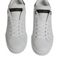 Dolce & Gabbana White Leather Classic Low Top Sneakers Shoes