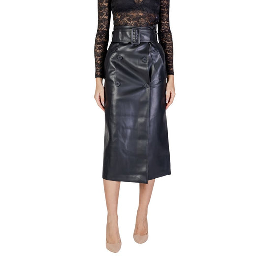 Morgan De Toi Black Polyester Skirt