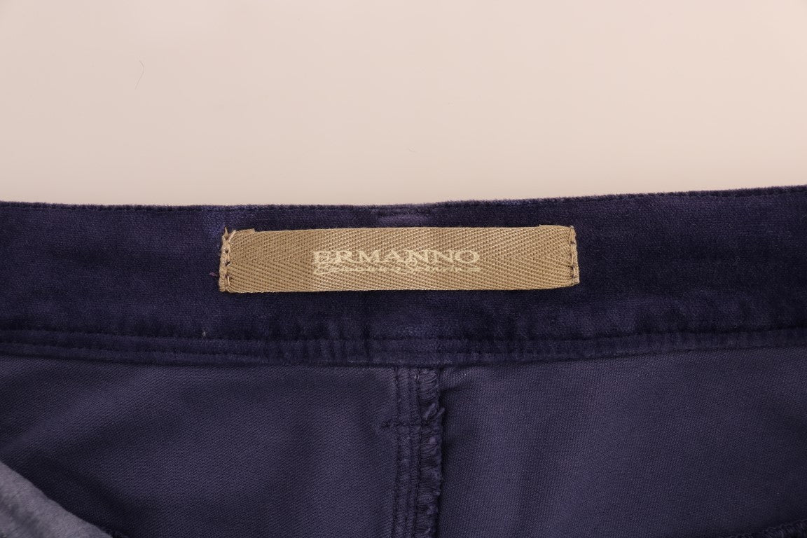 Chic Purple Corduroy Bootcut Flare Pants - SEHABRANDS