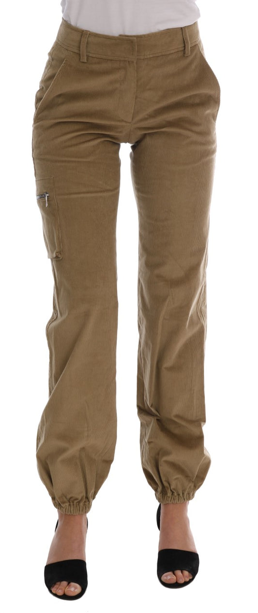 Chic Beige Casual Pants for Sophisticated Style - SEHABRANDS