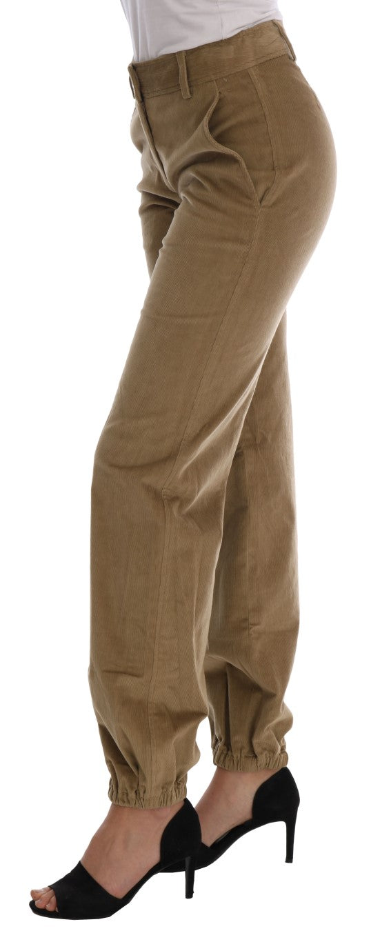 Chic Beige Casual Pants for Sophisticated Style - SEHABRANDS