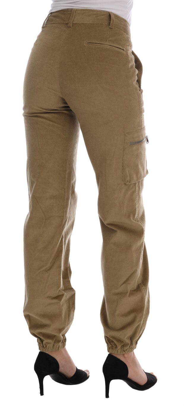 Chic Beige Casual Pants for Sophisticated Style - SEHABRANDS