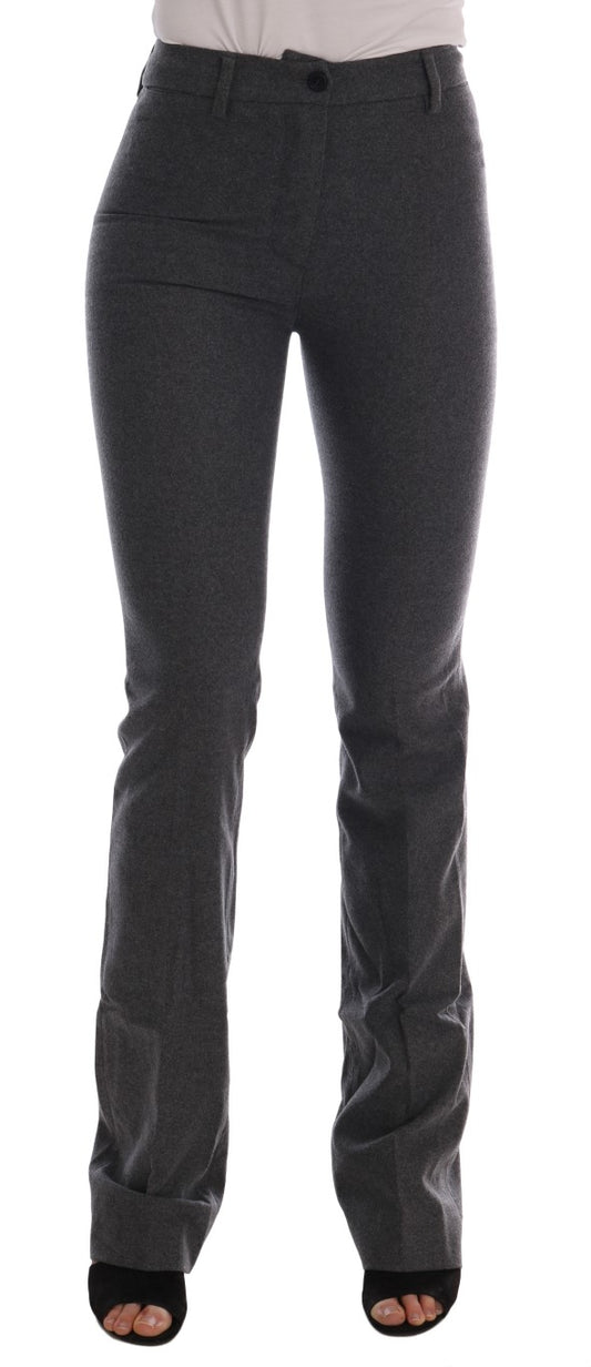 Chic Gray Formal Pants - Elegance Refined - SEHABRANDS