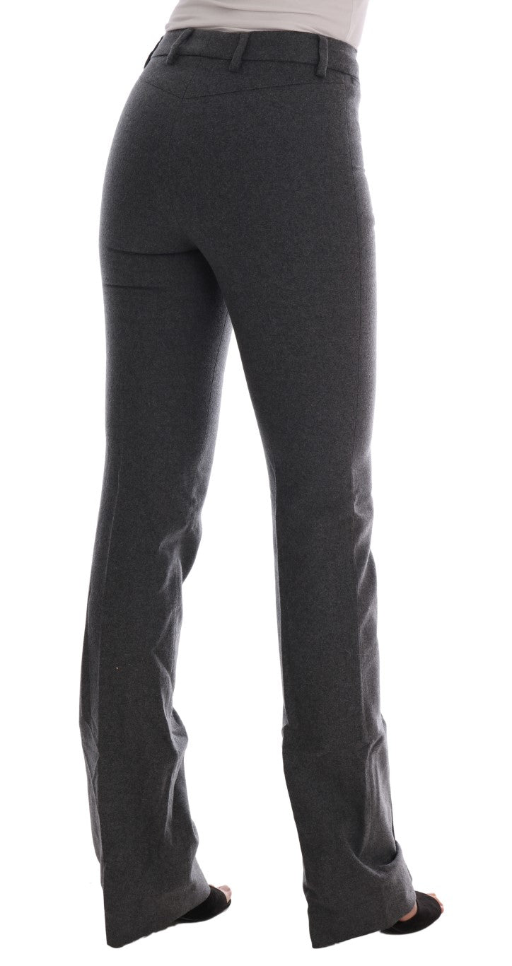 Chic Gray Formal Pants - Elegance Refined - SEHABRANDS