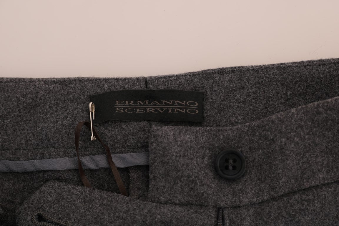 Chic Gray Formal Pants - Elegance Refined - SEHABRANDS