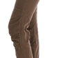 Chic Brown Casual Cotton Pants - SEHABRANDS