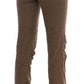 Chic Brown Casual Cotton Pants - SEHABRANDS