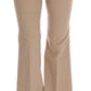 Chic Beige Bootcut Flared Pants - SEHABRANDS