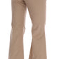 Chic Beige Bootcut Flared Pants - SEHABRANDS