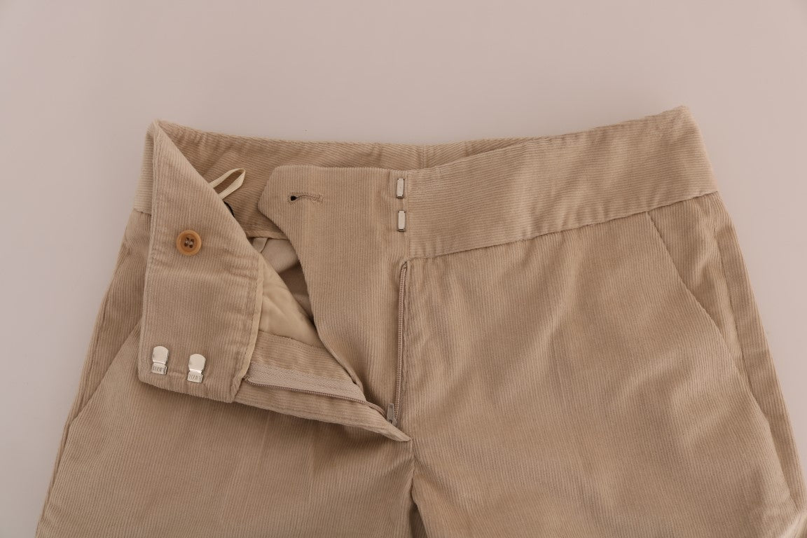 Chic Beige Bootcut Flared Pants - SEHABRANDS