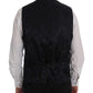 Dolce & Gabbana Elegant Gray Striped Wool Blend Vest