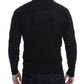 Elegant Black Merino Wool Cardigan - SEHABRANDS