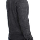 Elegant Gray Wool Blend Cardigan Sweater - SEHABRANDS