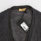 Elegant Gray Wool Blend Cardigan Sweater - SEHABRANDS